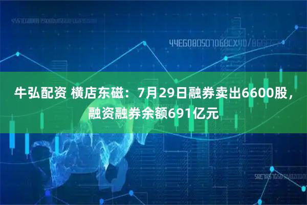 牛弘配资 横店东磁：7月29日融券卖出6600股，融资融券余额691亿元